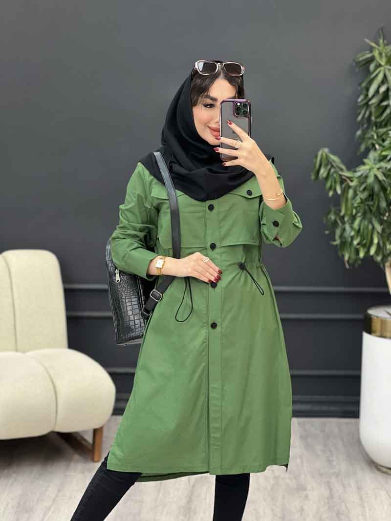 مانتو ژیله جیب نما هلیا کد 4977 — تصویر ۵