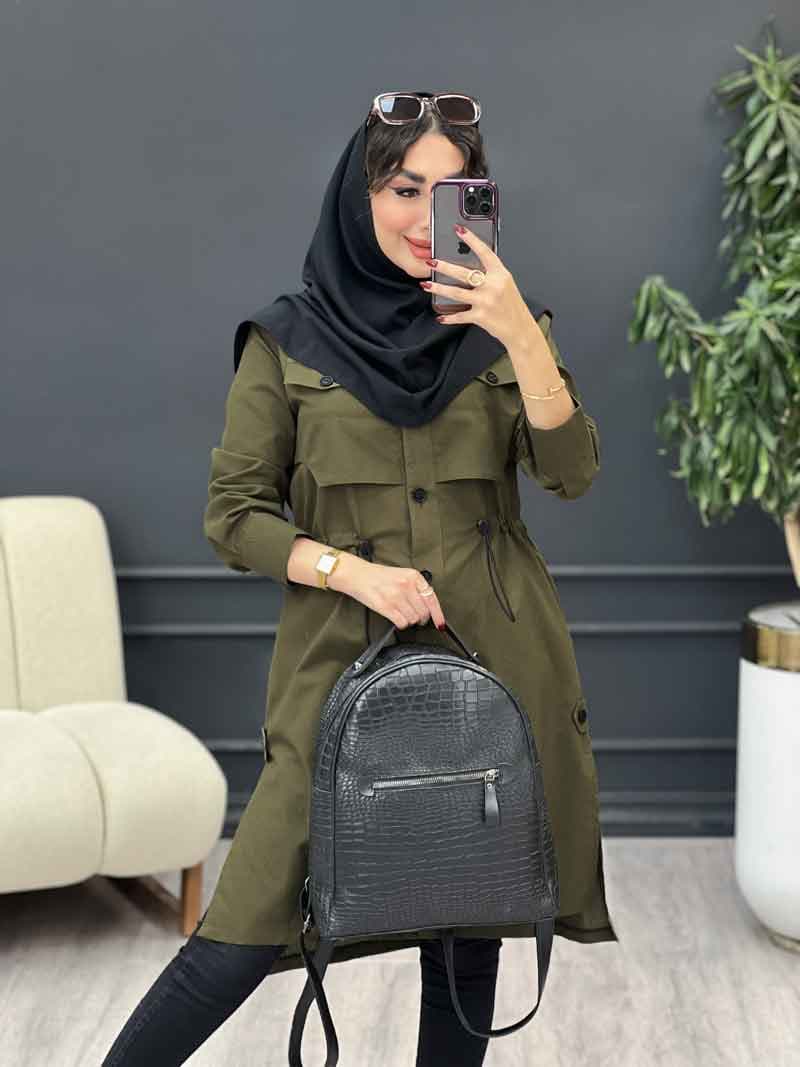 مانتو ژیله جیب نما هلیا کد 4977 — تصویر ۷