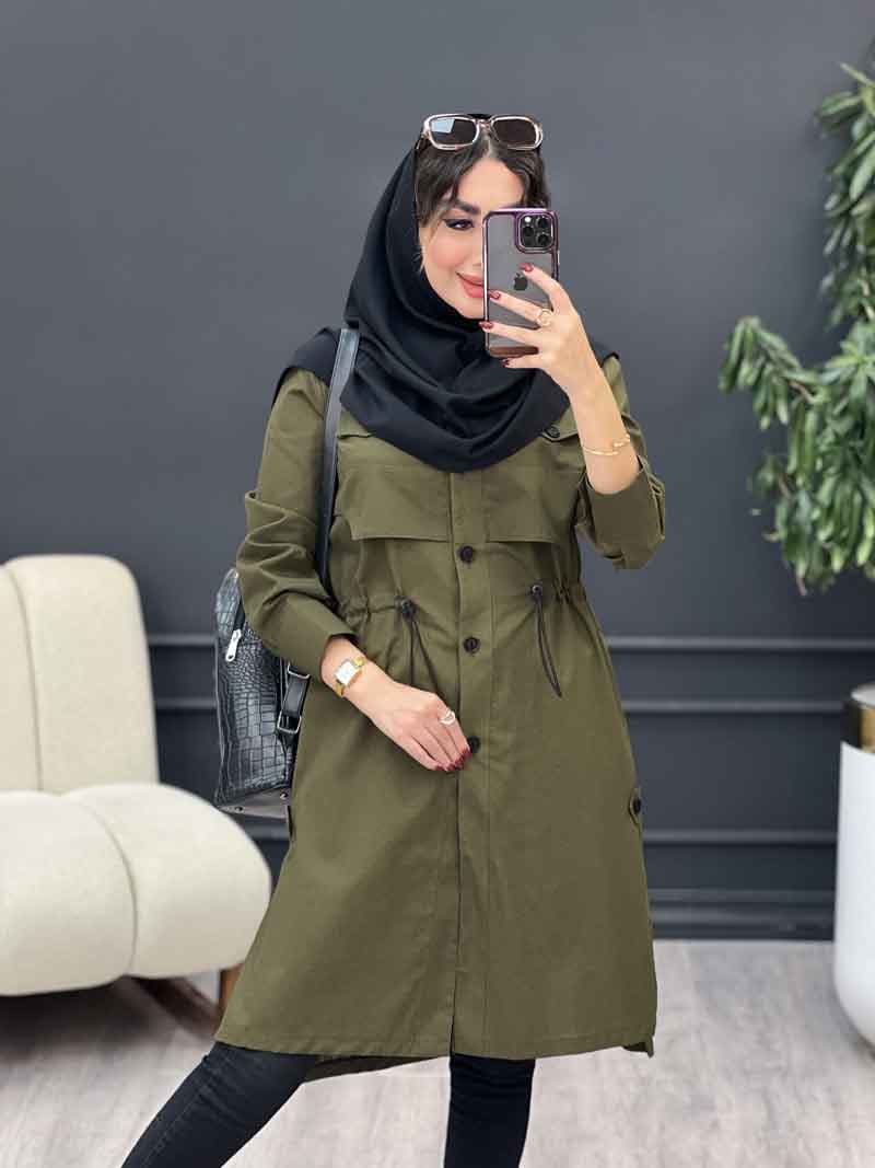 مانتو ژیله جیب نما هلیا کد 4977 — تصویر ۴