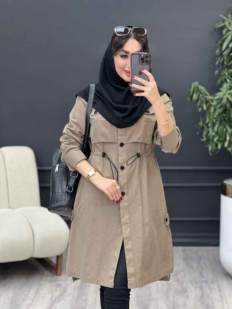 مانتو ژیله جیب نما هلیا کد 4977 — تصویر ۶
