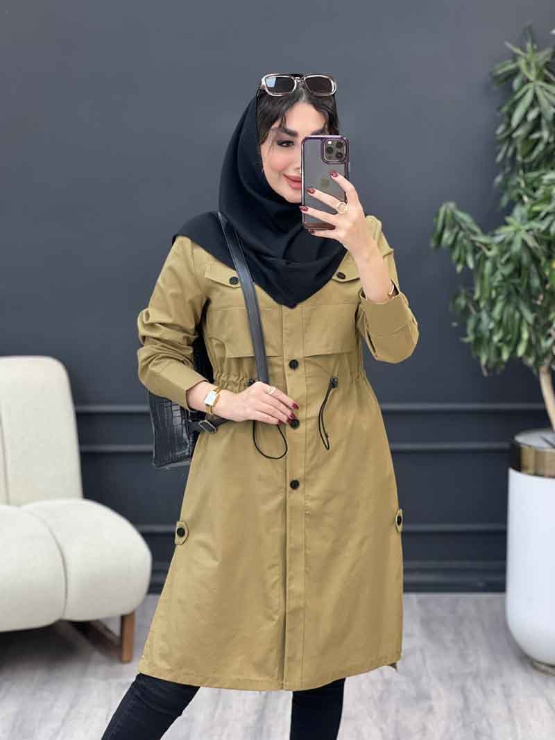 مانتو ژیله جیب نما هلیا کد 4977 — تصویر ۲