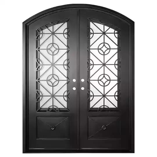 درب آهنی مدرن کلاسیک ساده دو لنگه کد 30931