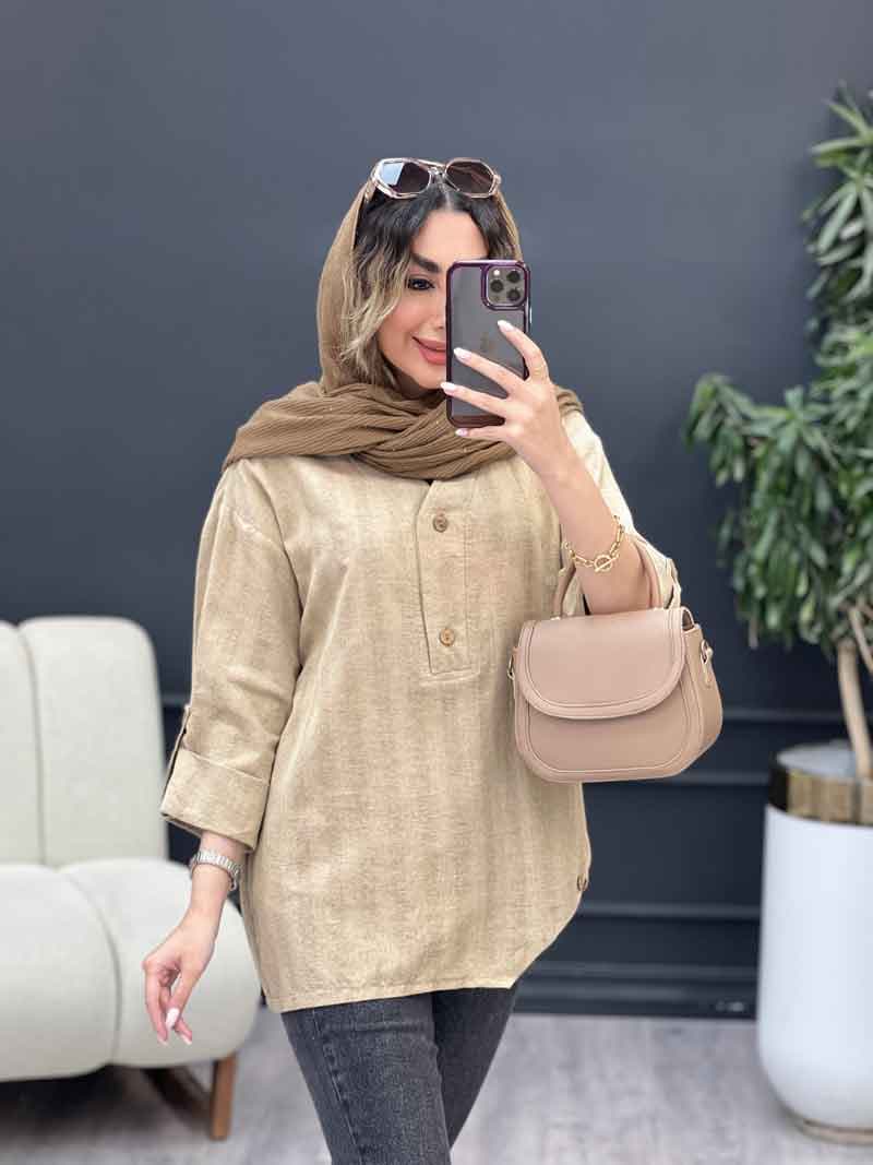 مانتو جلو بسته شیما کد 5197 — تصویر ۴