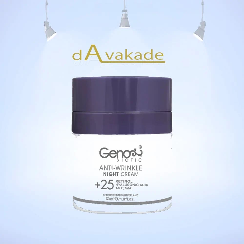 کرم ضد چروک شب بالای 25 سال ژنوبایوتیک GENOBIOTIC — تصویر ۳
