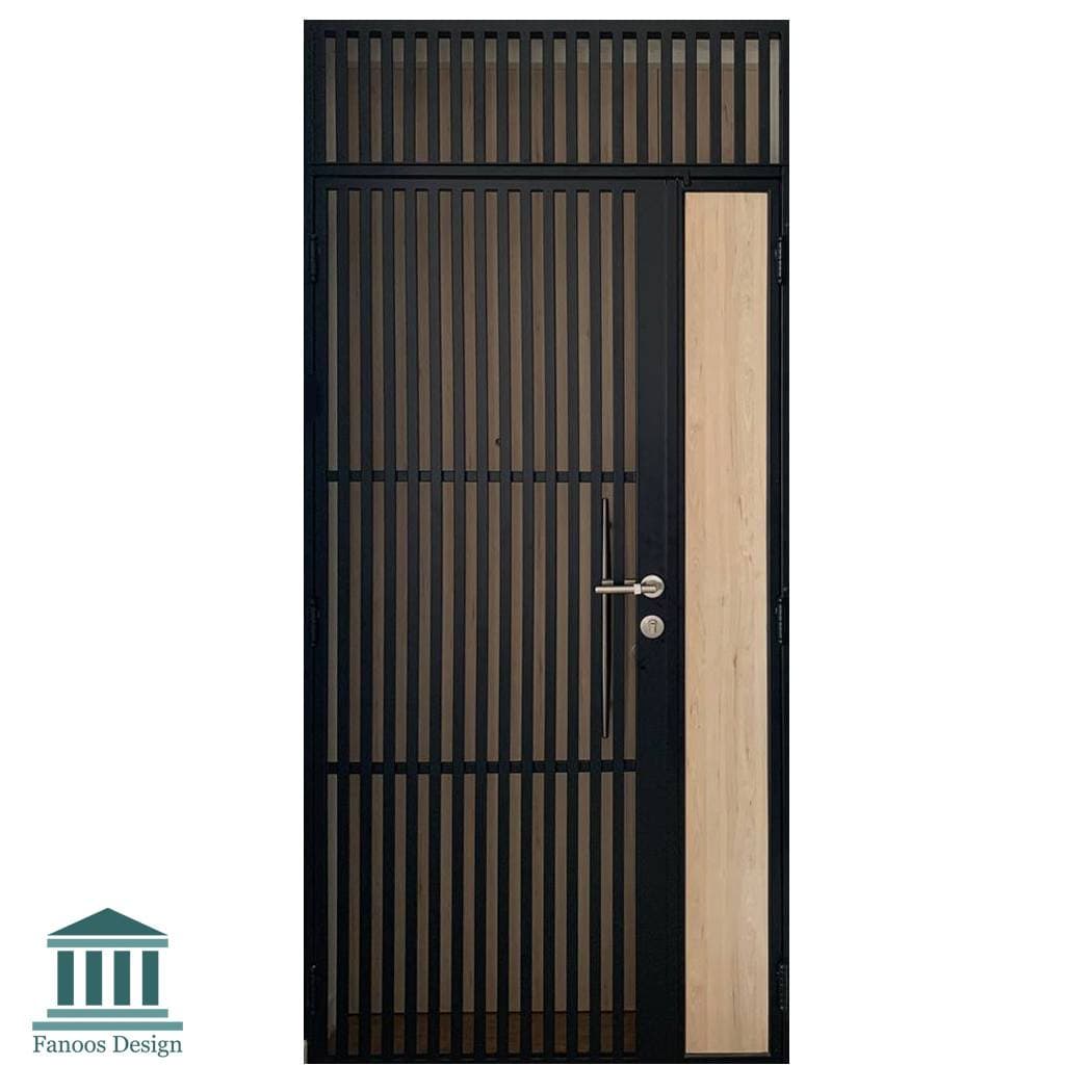درب آهنی انباری چوب و فلز کد 30911