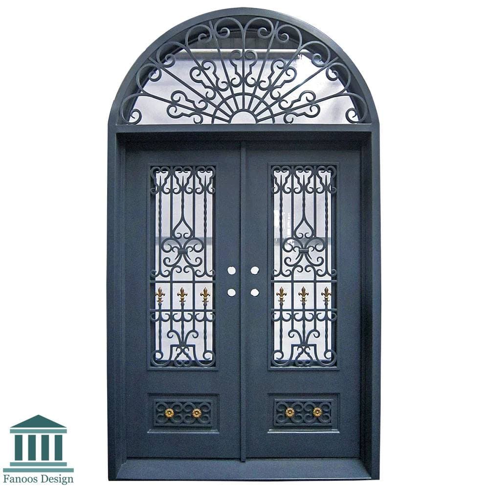 درب لوکس فلزی ورودی فرفورژه کد 30901