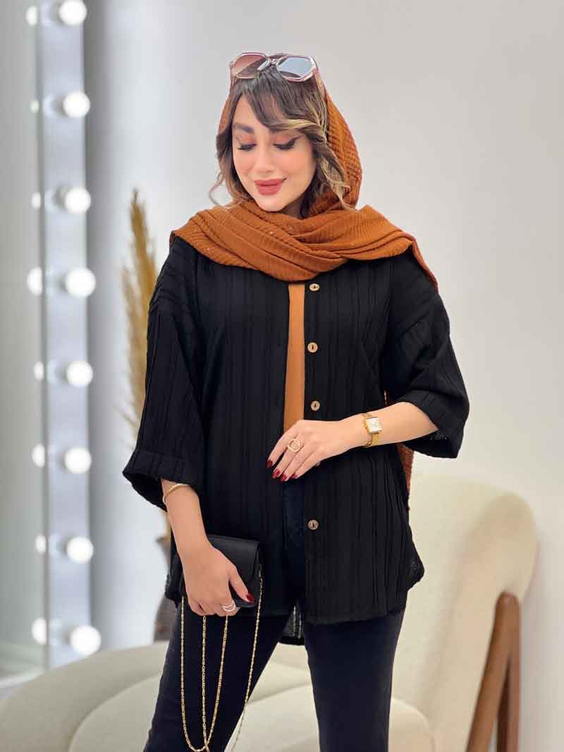 شومیز پایین هلال آیناز کد 5378 — تصویر ۳