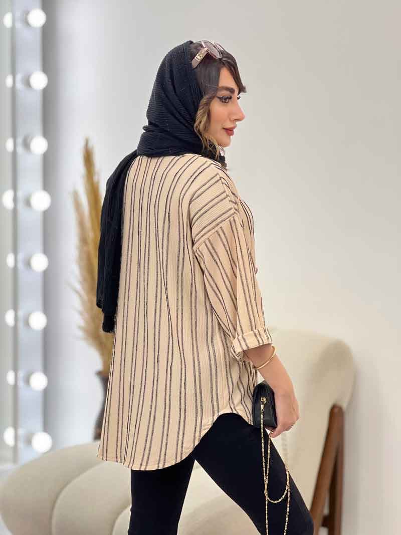 شومیز پایین هلال آیناز کد 5378 — تصویر ۷