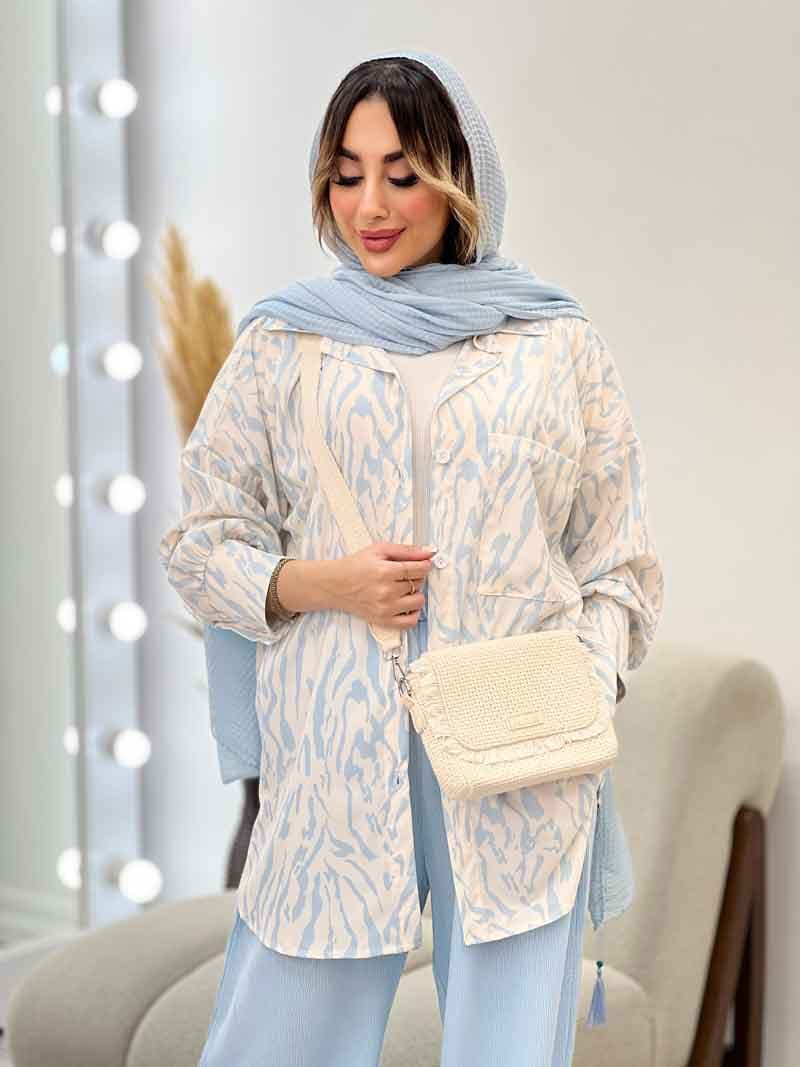 شومیز تک جیب طناز کد 4970 — تصویر ۲