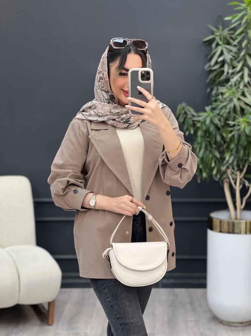 مانتو لینن شش دکمه کد 5085 — تصویر ۷
