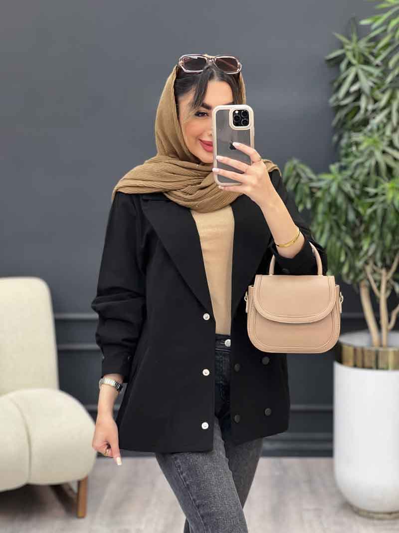 مانتو لینن شش دکمه کد 5085 — تصویر ۵