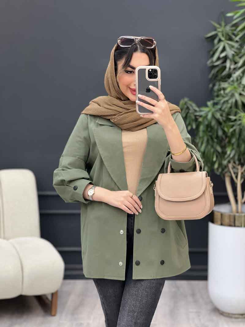 مانتو لینن شش دکمه کد 5085 — تصویر ۴