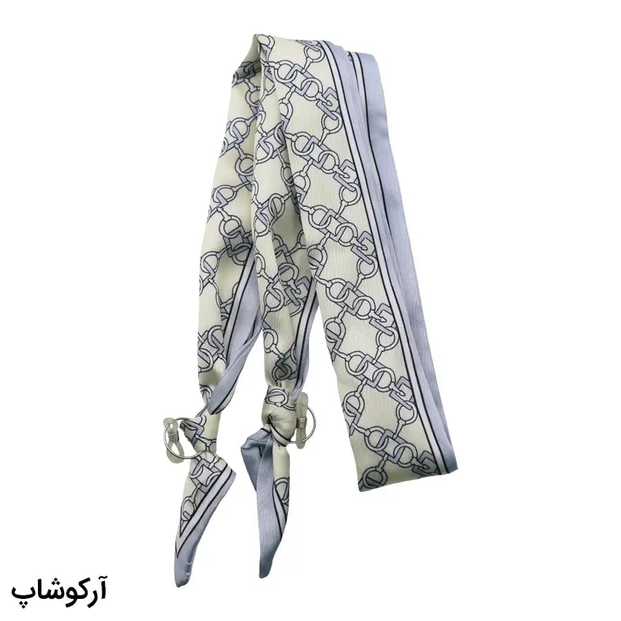 بند عینک با رنگ آبی و سفید و از جنس پارچه‌ای (طرح روسری) مدل 993063