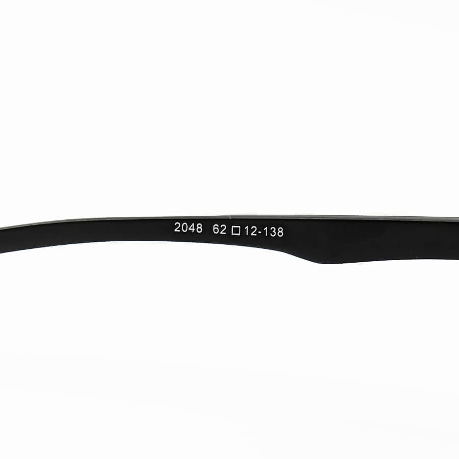 عینک آفتابی پلاریزه Ray-Ban با فریم خلبانی، رنگ مشکی و لنز دودی تیره مدل P2048 — تصویر ۶