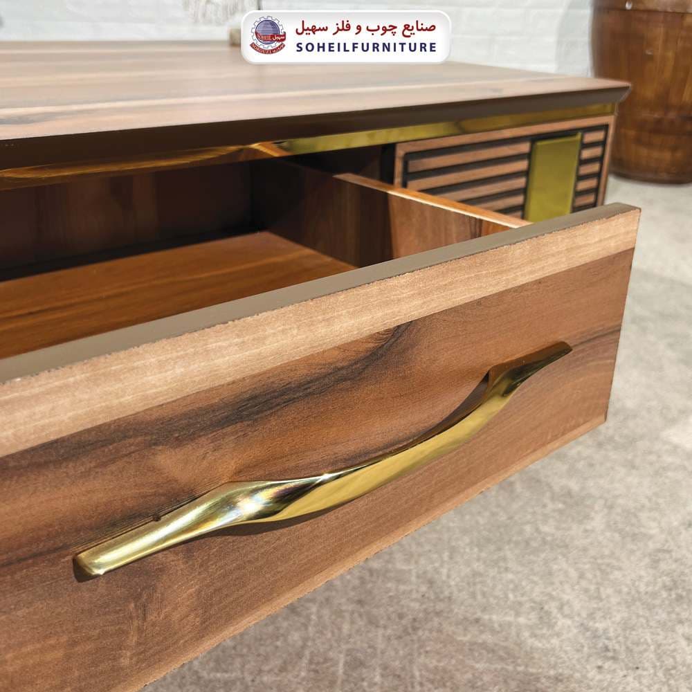 میز جلومبلی چوبی مدرن کشو دار مدل 0089 سهیل — تصویر ۳