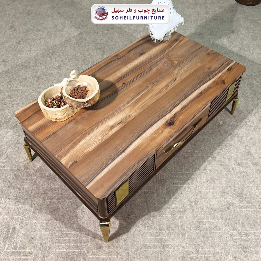 میز جلومبلی چوبی مدرن کشو دار مدل 0089 سهیل — تصویر ۶