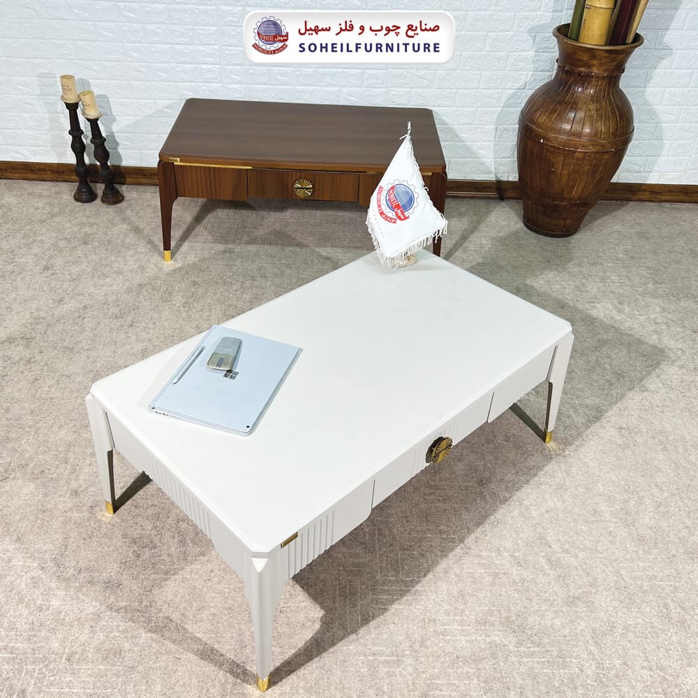 میز جلومبلی چوبی مدرن کشو دار مدل 0090 سهیل — تصویر ۲
