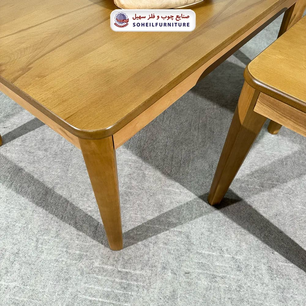 میز جلومبلی چوبی مدرن مدل پیکاسو سهیل (روکش چوب طبیعی چوب) — تصویر ۸