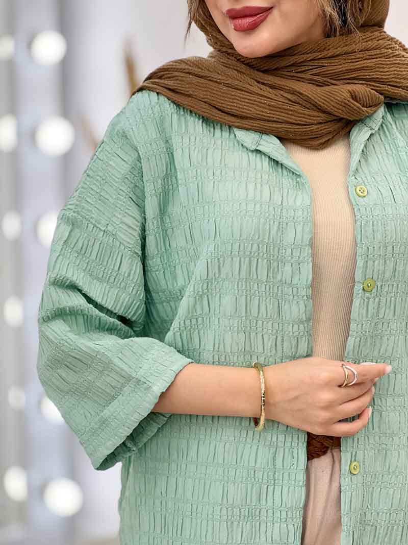 مانتو آستین پاکتی بیتا کد 5242 — تصویر ۵