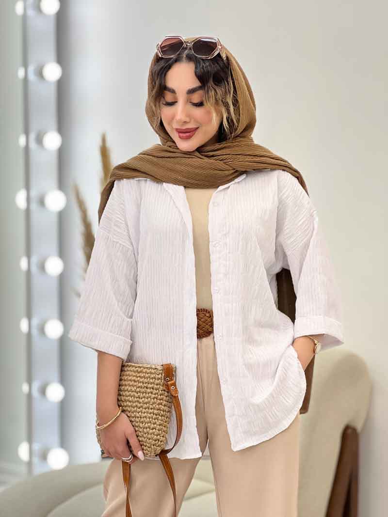 مانتو آستین پاکتی بیتا کد 5242 — تصویر ۳