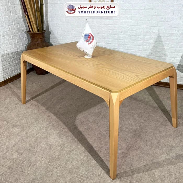 ست ناهارخوری چوبی ۴نفره و ۶نفره بارسلون و صندلی لاله سهیل — تصویر ۸