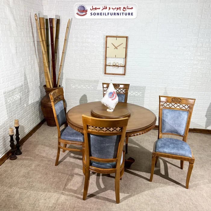 ست ناهارخوری چوبی ۴نفره و ۶نفره عروس و صندلی آرش سهیل