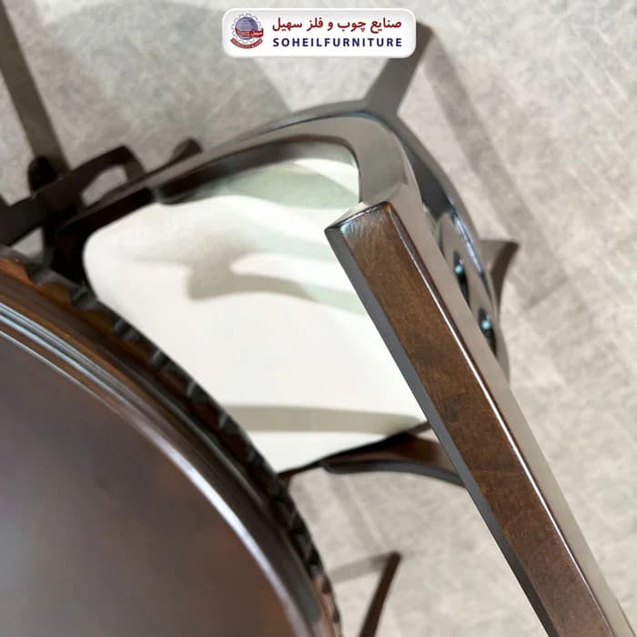 ست ناهارخوری چوبی ۴نفره و ۶نفره عروس و صندلی لاله سهیل — تصویر ۴