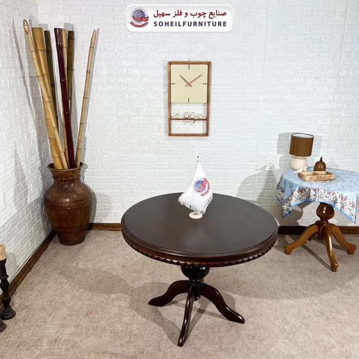 ست ناهارخوری چوبی ۴نفره و ۶نفره عروس و صندلی لاله سهیل — تصویر ۷