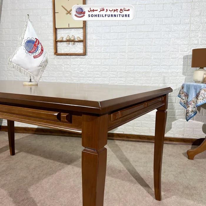 ست ناهارخوری چوبی ۴نفره و ۶نفره فیفل و صندلی تیانا سهیل — تصویر ۳