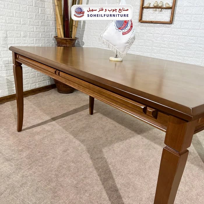 ست ناهارخوری چوبی ۴نفره و ۶نفره فیفل و صندلی تیانا سهیل — تصویر ۸