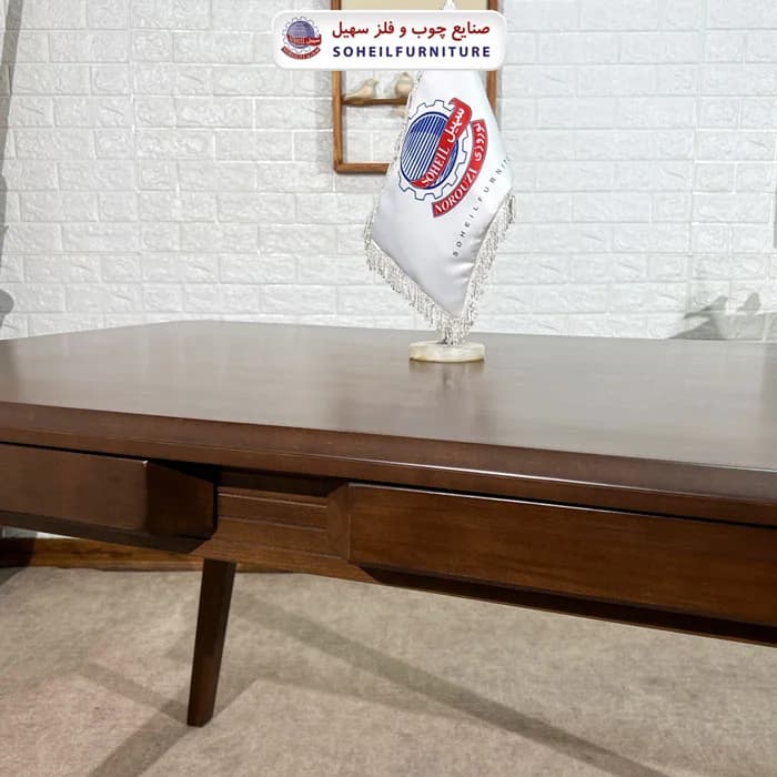 ست ناهارخوری چوبی ۴نفره و ۶نفره کسری و صندلی کلاسیک سهیل — تصویر ۵