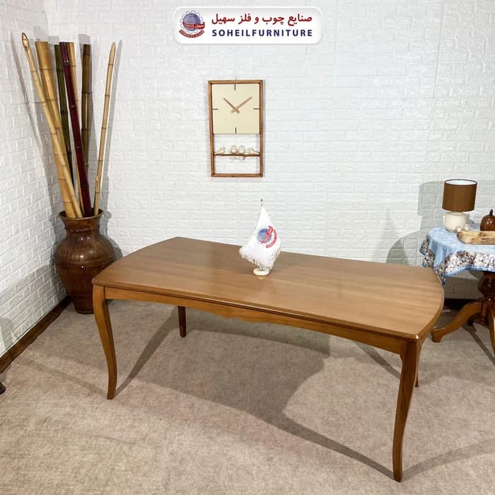 ست ناهارخوری چوبی ۴نفره و ۶نفره منحنی و صندلی مرسده سهیل — تصویر ۷