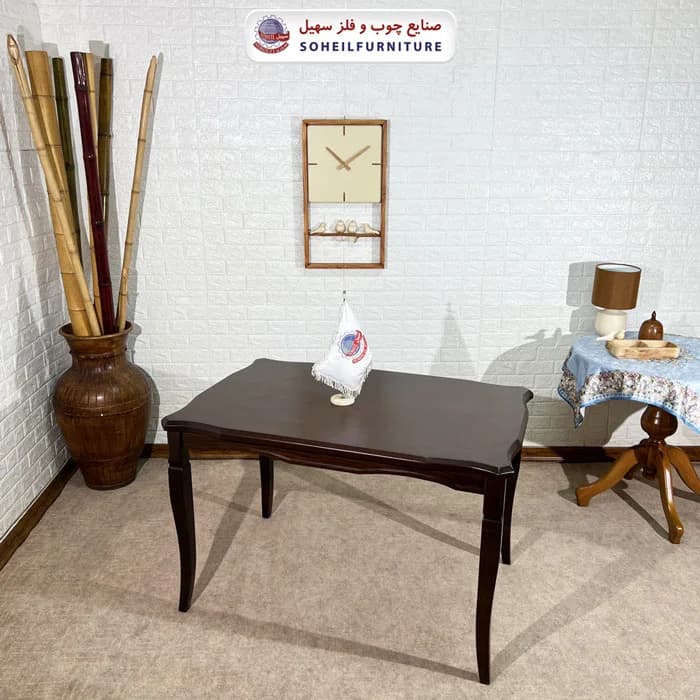 ست ناهارخوری چوبی ۴نفره و ۶نفره ویکتوریا و صندلی سلویا سهیل — تصویر ۸