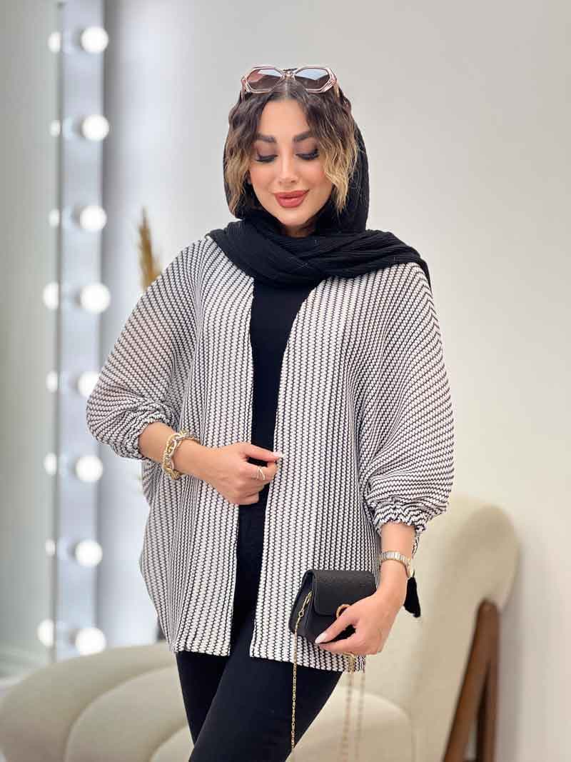 مانتو پانچ پایین هلال کد 5299 — تصویر ۵