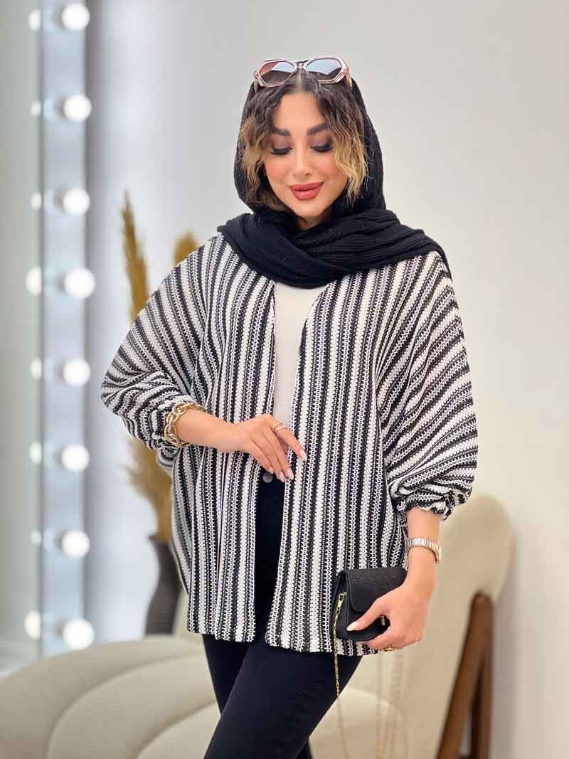 مانتو پانچ پایین هلال کد 5299 — تصویر ۲