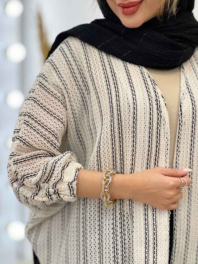 مانتو پانچ پایین هلال کد 5299 — تصویر ۷