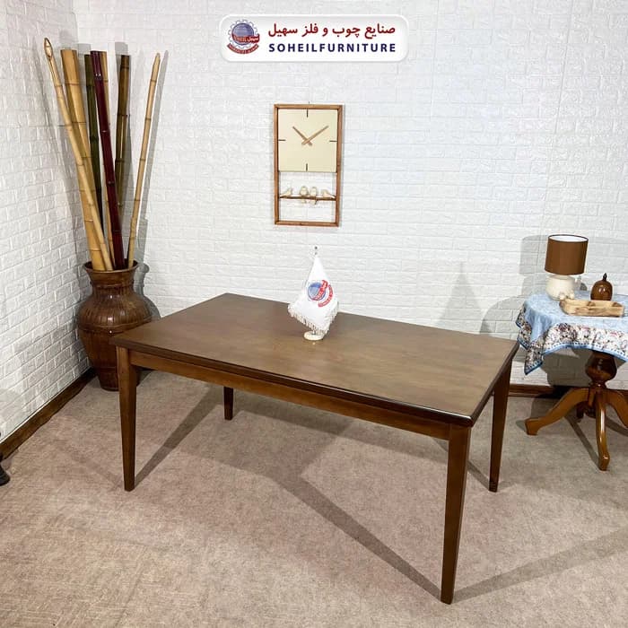 میز ناهارخوری چوبی 4نفره و 6نفره پارسه جدید سهیل (چوب سوپر راش گرجستان)