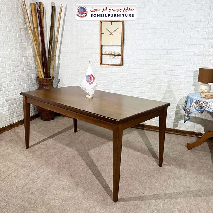 میز ناهارخوری چوبی 4نفره و 6نفره پارسه جدید سهیل (چوب سوپر راش گرجستان) — تصویر ۲