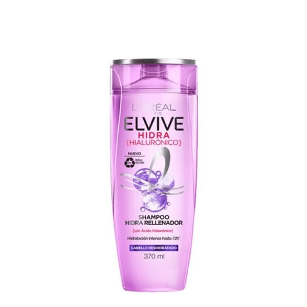 شامپو آبرسان لورال مدل هیالورونیک L’Oréal Paris Shampoo Hidra Hialurónico Elvive 370 ml