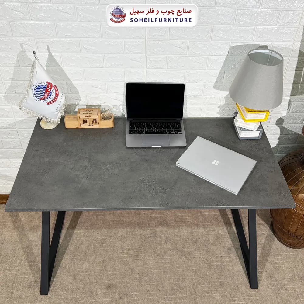 میز تحریر(میز کامپیوتر) MDF و فلز سهیل مدل k — تصویر ۶