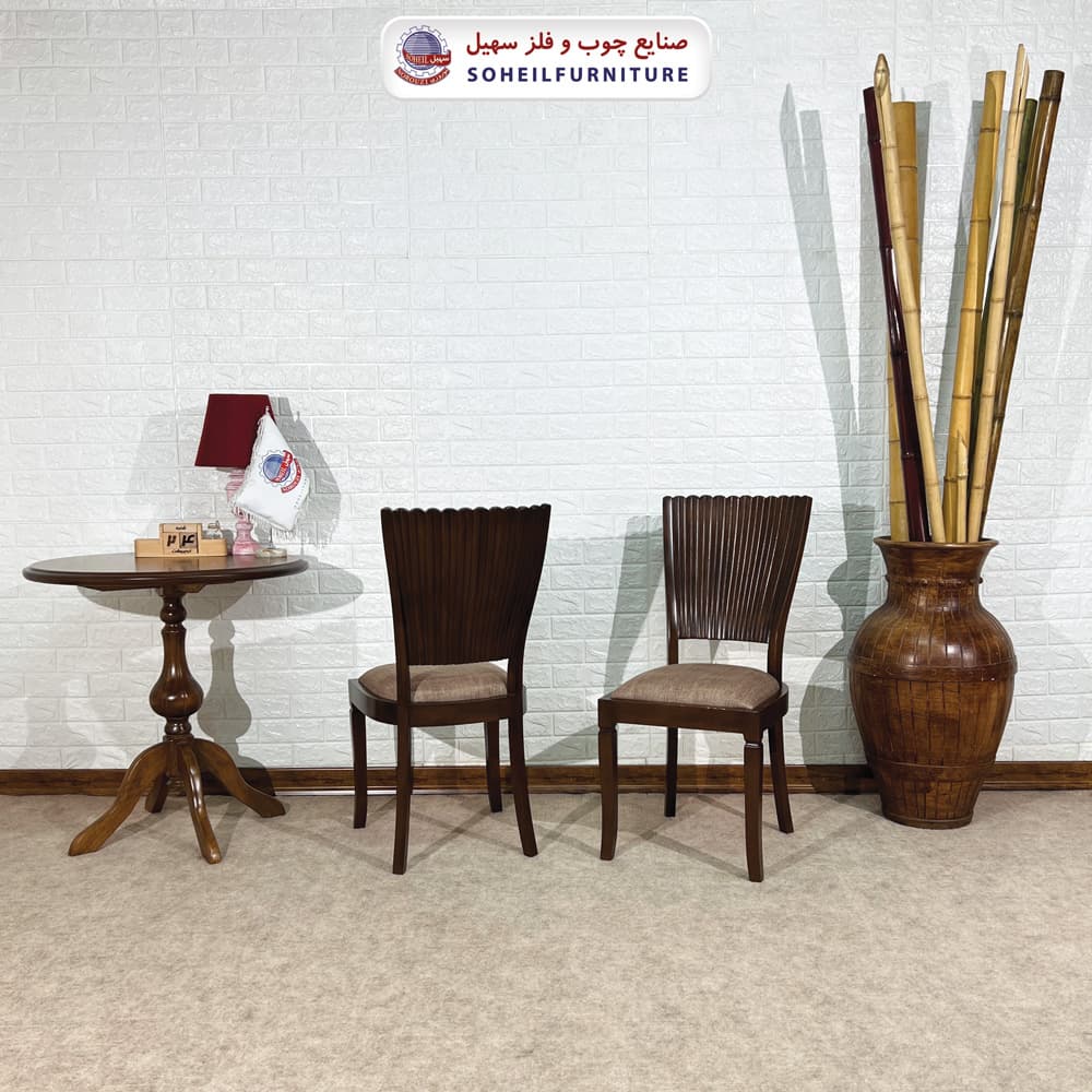 صندلی ناهارخوری چوبی مدرن مدل مدرن سهیل