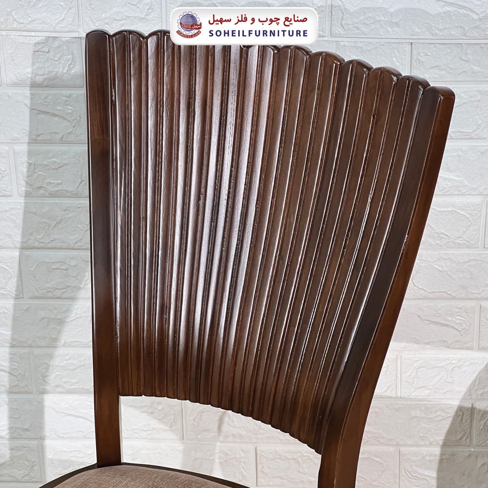 صندلی ناهارخوری چوبی مدرن مدل مدرن سهیل — تصویر ۳