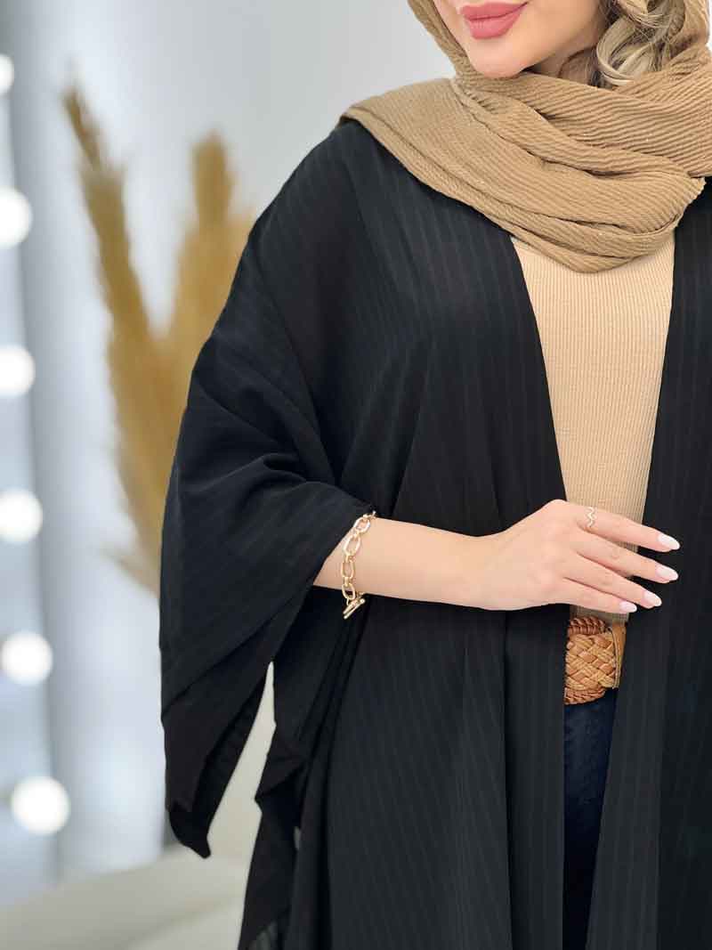 مانتو آستین دوبل بغل بند دار کد 5179 — تصویر ۲