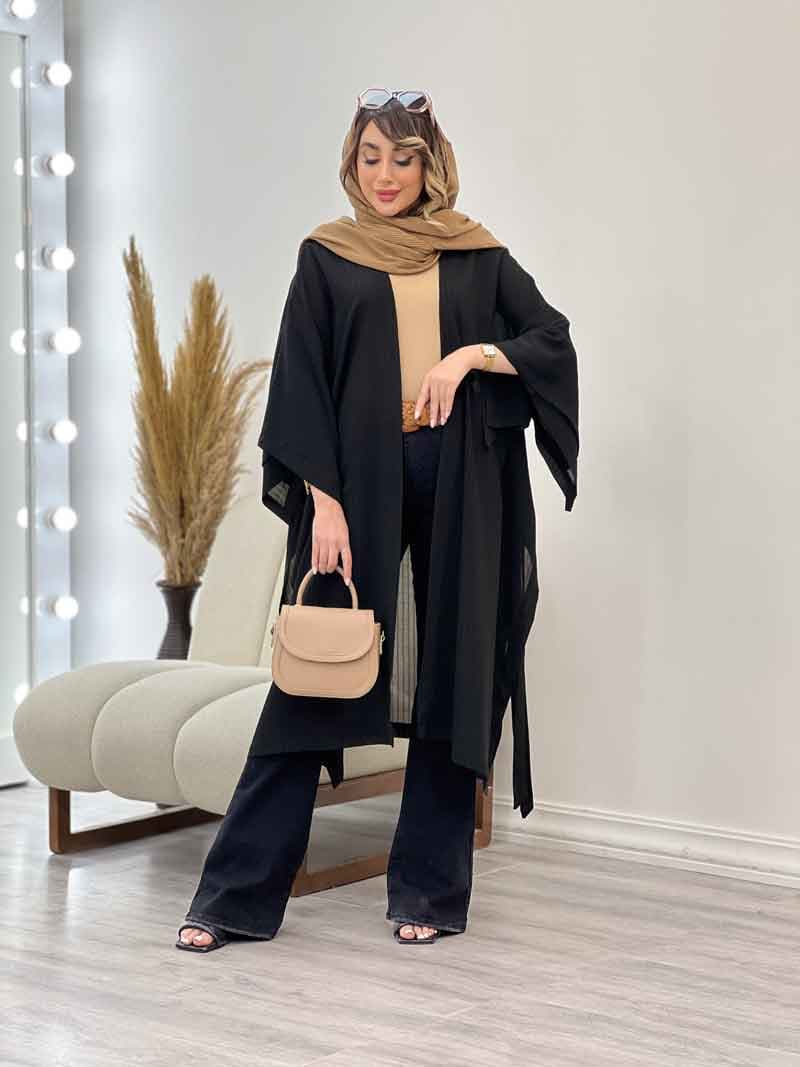 مانتو آستین دوبل بغل بند دار کد 5179 — تصویر ۳