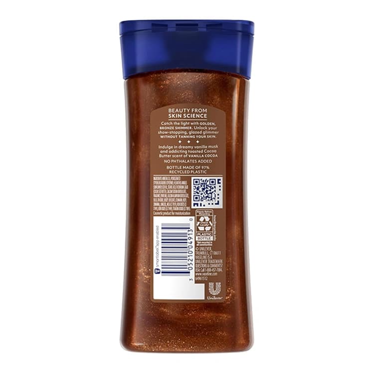 روغن بدن Vaseline مدل Golden Hour Glow Vanilla Cocoa حجم 200 میلی لیتر — تصویر ۲