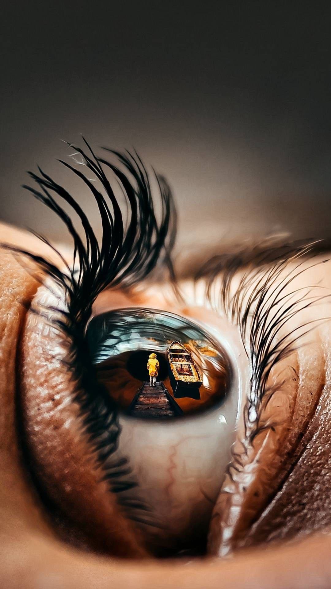 تابلو فانتزی پرتره چشم فوق العاده زیبا — تصویر ۲