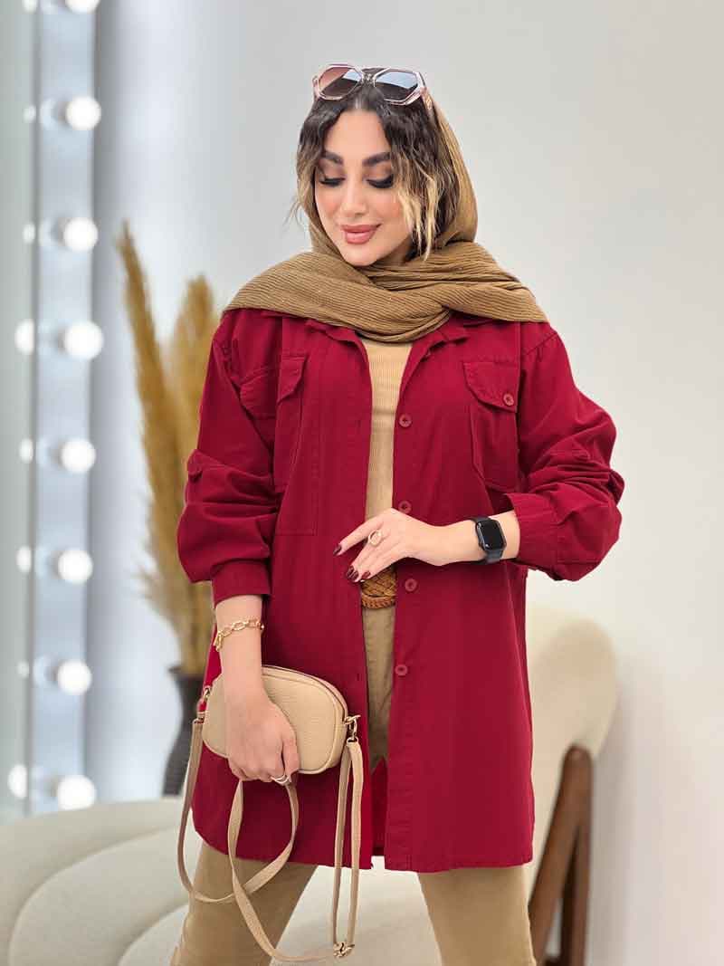مانتو دو جیب پیله رکسانا کد 5307 — تصویر ۸