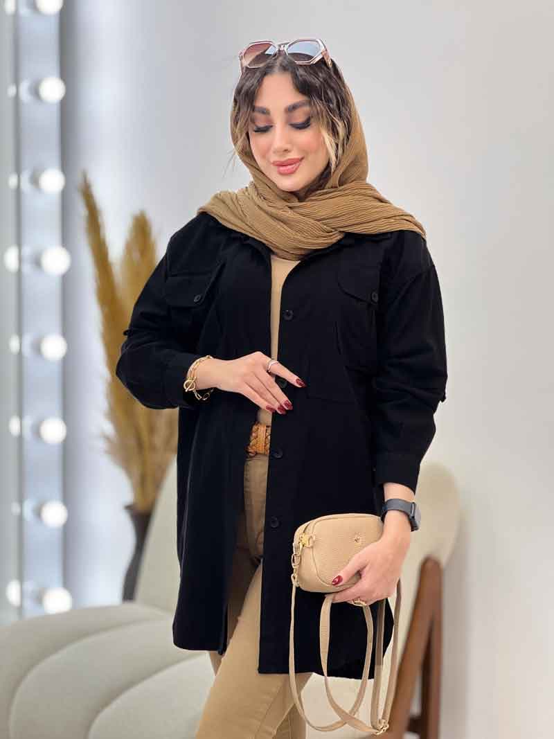 مانتو دو جیب پیله رکسانا کد 5307 — تصویر ۷