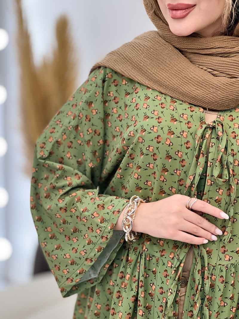 مانتو جلو بند گلبرگ کد 5297 — تصویر ۵