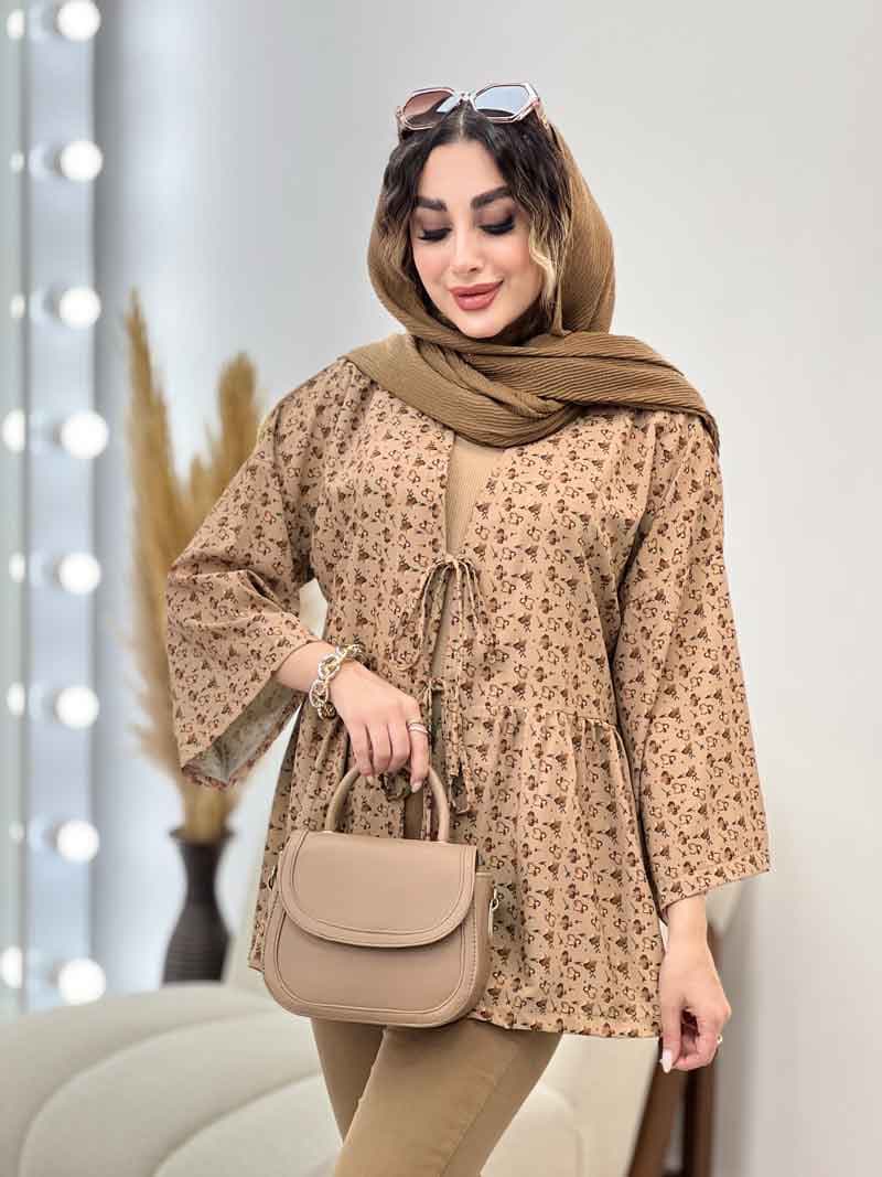 مانتو جلو بند گلبرگ کد 5297 — تصویر ۶